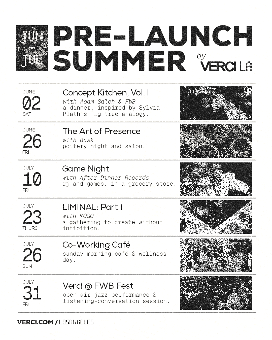 Pre-Launch Summer — Verci LA events